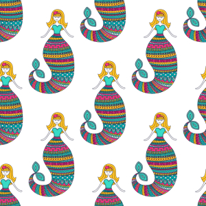 Bild-Nr: 9013328 Verschlafene Meerjungfrau Erstellt von: patterndesigns-com