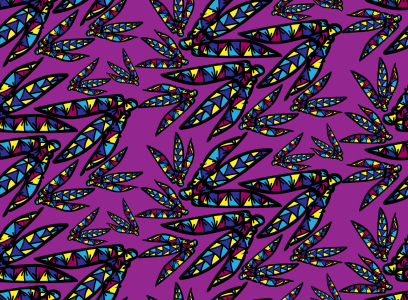 Bild-Nr: 9013335 Tribal Feder Kunst Erstellt von: patterndesigns-com