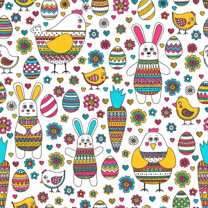 Bild-Nr: 9013344 Osterhase und Freunde Erstellt von: patterndesigns-com