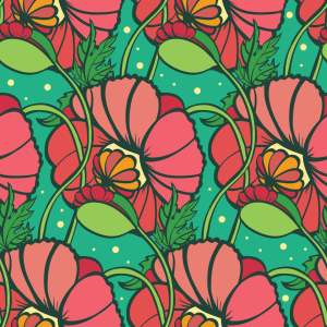 Bild-Nr: 9013446 Wunderland Mohn Erstellt von: patterndesigns-com
