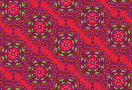 Bild-Nr: 9013448 Florale Diagonalstreifen Erstellt von: patterndesigns-com