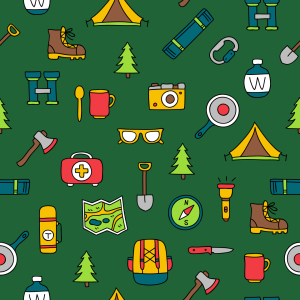 Bild-Nr: 9013520 Camping-Set Erstellt von: patterndesigns-com