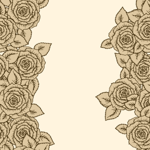 Bild-Nr: 9013593 Gestreifte Dornröschen Rosen Erstellt von: patterndesigns-com