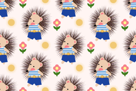 Bild-Nr: 9013999 Freundliche Igel Erstellt von: patterndesigns-com