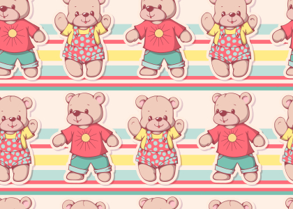 Bild-Nr: 9014088 Fröhlicher Teddy Erstellt von: patterndesigns-com