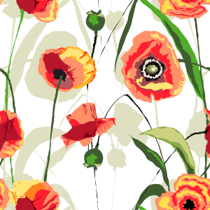 Bild-Nr: 9014223 Sonnenuntergang Mohn Blumen Erstellt von: patterndesigns-com