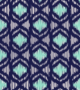 Bild-Nr: 9014233 Ozean Ikat Erstellt von: patterndesigns-com