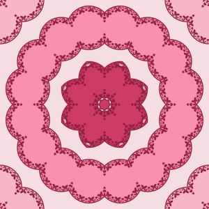 Bild-Nr: 9014254 Runde Blumen Kreisen Erstellt von: patterndesigns-com