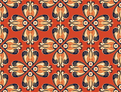 Bild-Nr: 9014262 Retro Blumen-Auge Erstellt von: patterndesigns-com