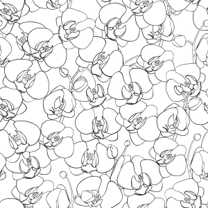 Bild-Nr: 9014412 Orchideen Ozean Erstellt von: patterndesigns-com