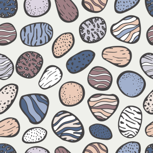 Bild-Nr: 9014431 Doodle Steine Erstellt von: patterndesigns-com