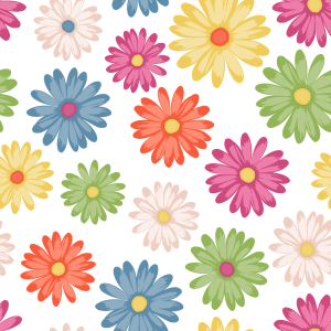 Bild-Nr: 9014524 Farbenfrohe Gänseblümchen Erstellt von: patterndesigns-com