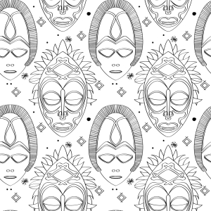 Bild-Nr: 9014658 Göttermasken Erstellt von: patterndesigns-com