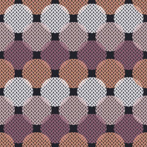 Bild-Nr: 9014786 Polkadot Gestrickt Erstellt von: patterndesigns-com