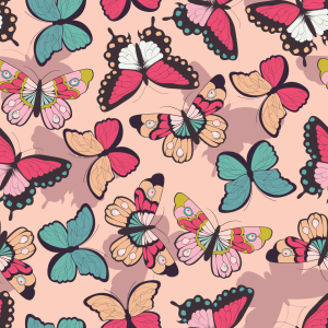 Bild-Nr: 9014928 Feminine Schmetterlinge Erstellt von: patterndesigns-com