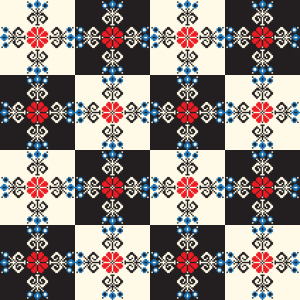 Bild-Nr: 9015028 Ungarisches Schachbrett Erstellt von: patterndesigns-com