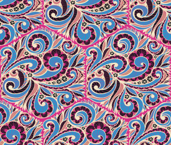 Bild-Nr: 9015116 Paisley Fliesen Erstellt von: patterndesigns-com