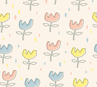 Bild-Nr: 9015148 Blümchen Im Regen Erstellt von: patterndesigns-com