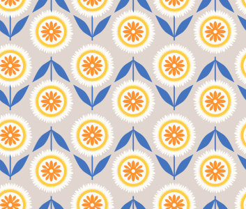 Bild-Nr: 9015151 Verschachtelte Blüten Erstellt von: patterndesigns-com