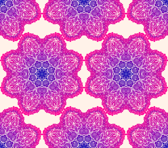 Bild-Nr: 9015213 Leuchtende Mandala Blumen Erstellt von: patterndesigns-com