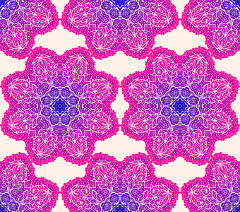 Bild-Nr: 9015213 Leuchtende Mandala Blumen Erstellt von: patterndesigns-com