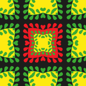 Bild-Nr: 9015267 Mit Blättern Umrandet Erstellt von: patterndesigns-com
