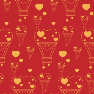 Bild-Nr: 9015294 Heißluftballon Herzen Erstellt von: patterndesigns-com