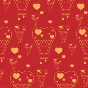 Bild-Nr: 9015294 Heißluftballon Herzen Erstellt von: patterndesigns-com