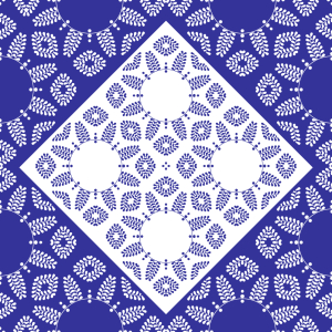 Bild-Nr: 9015325 Florale Ordnung in quadratischen Formen Erstellt von: patterndesigns-com