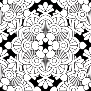 Bild-Nr: 9015483 Blumen-Mandala Erstellt von: patterndesigns-com