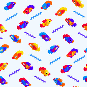 Bild-Nr: 9015486 3D Fischspiel Erstellt von: patterndesigns-com
