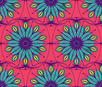 Bild-Nr: 9015491 Stilisierte verzierte Blumen Erstellt von: patterndesigns-com