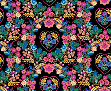 Bild-Nr: 9025209 Glorios Floral Pink Erstellt von: patterndesigns-com