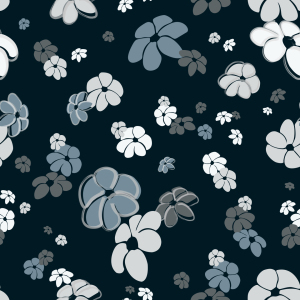 Bild-Nr: 9025451 Blumenregen In Blau Erstellt von: patterndesigns-com