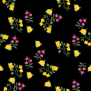 Bild-Nr: 9025536 Streublumen Auf Schwarz Erstellt von: patterndesigns-com