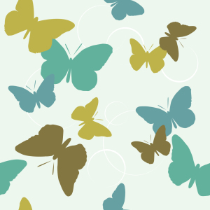 Bild-Nr: 9025725 Zeit der Schmetterlinge Grün Erstellt von: patterndesigns-com
