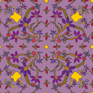 Bild-Nr: 9025863 Symmetrische Fantasieblumen Erstellt von: patterndesigns-com