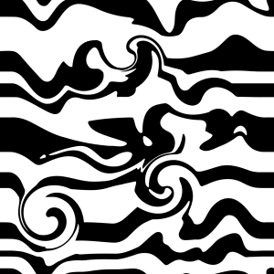 Bild-Nr: 9025864 Monochromes Wellenchaos Erstellt von: patterndesigns-com
