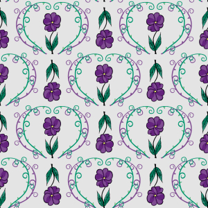 Bild-Nr: 9026143 Blumen Mit Ranken Erstellt von: patterndesigns-com