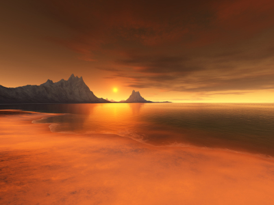 Bild-Nr: 9322306 Sonnenuntergang am Meer Erstellt von: Markus Gann
