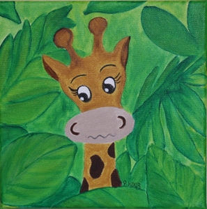 Bild-Nr: 9569546 Kinderzimmer-Dschungelserie Giraffe Erstellt von: Petra Koob