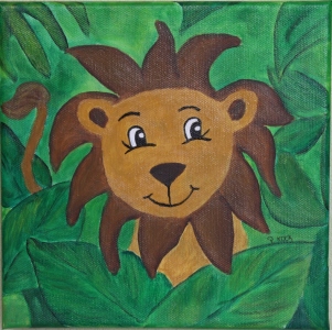 Bild-Nr: 9569548 Kinderzimmer-Dschungelserie Löwe Erstellt von: Petra Koob