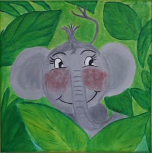 Bild-Nr: 9569552 Kinderzimmer-Dschungelserie Elefant Erstellt von: Petra Koob