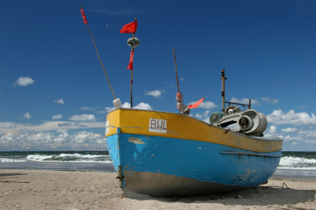 Bild-Nr: 9632998 blaues Boot Erstellt von: Detlefs