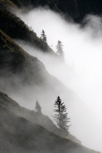 Bild-Nr: 9838218 Aufsteigender Nebel im Gebirge Erstellt von: widipic