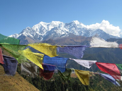 Bild-Nr: 9858134 Annapurna & Gebetsfahnen Erstellt von: naegele