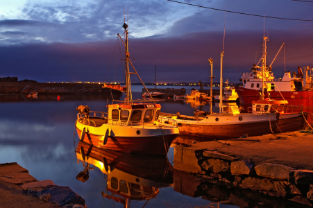 Bild-Nr: 9925774 Hafen bei Nacht Erstellt von: Armin Redöhl