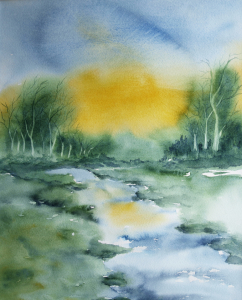 Bild-Nr: 10021405 Landschaft - Aquarell Erstellt von: Galerie-Fotoeffekt