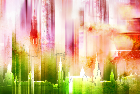 Bild-Nr: 10127132 Dresden Skyline Abstrakt Erstellt von: Galerie-Fotoeffekt