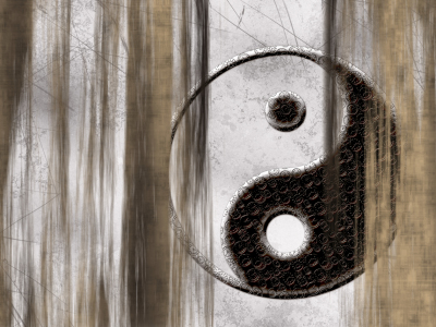 Bild-Nr: 10135004 Yin und Yang - im Zeichen der Zeit Farbvariante Erstellt von: gabiw-art